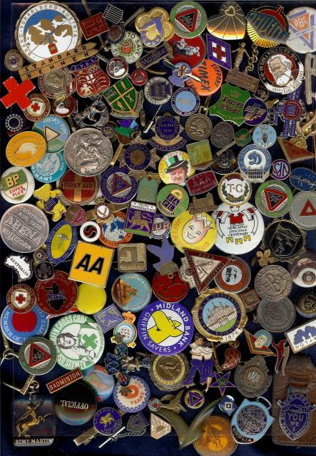 Huge lot 180+ Badges inc. silver, TUC,Miners, Kids,bowls,Red X, key rings++