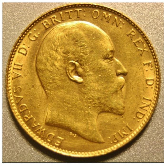GREAT BRITAIN - EDWARD VII - 1908 - SOVEREIGN