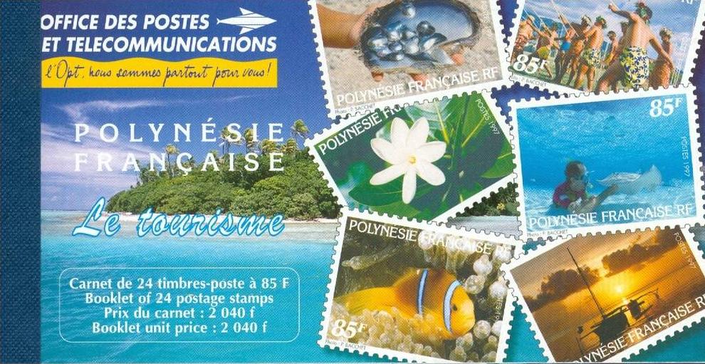 POLYNESIE - Carnet C536** MNH contenant 4 Blocs de 6 timbres 536** à 541** et 2 pages de texte et photographies