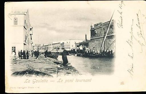 TUNISIE LA GOULETTE / le pont tournant /