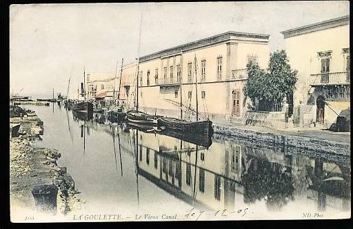 TUNISIE LA GOULETTE / le vieux canal / BELLE CARTE COULEUR