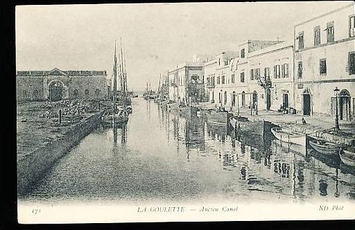 TUNISIE LA GOULETTE / ancien canal /