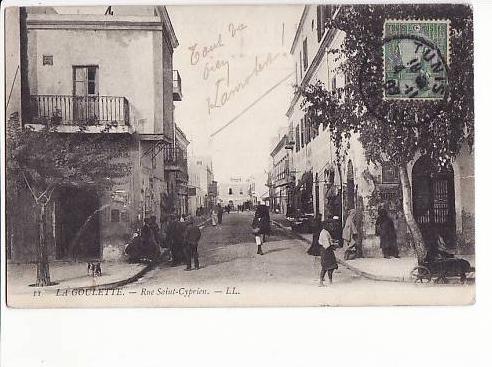 Tunisie - La Goulette, Rue Saint Cyprien
