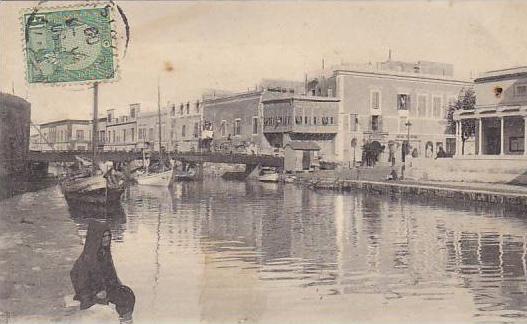 Tunisia La Goulette Quai de la Douane 1909