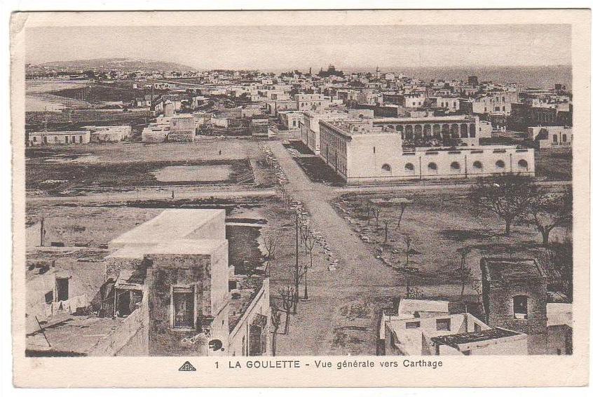 AK La Goulette, Tunesien, Vue générale vers Carthage