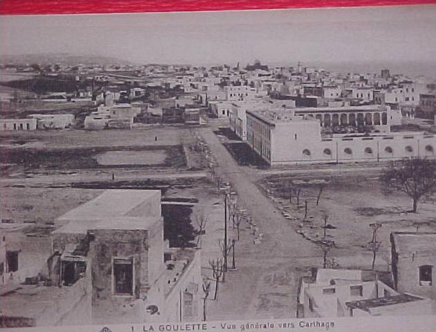 cpa Tunisie LA GOULETTE Vue Générale vers Carthage , CAP N° 1 voir détails ** Achat Direct **