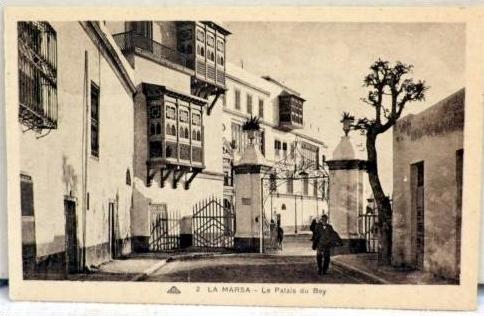 cpa La Marsa Tunisie animée -le Palais du Bey -