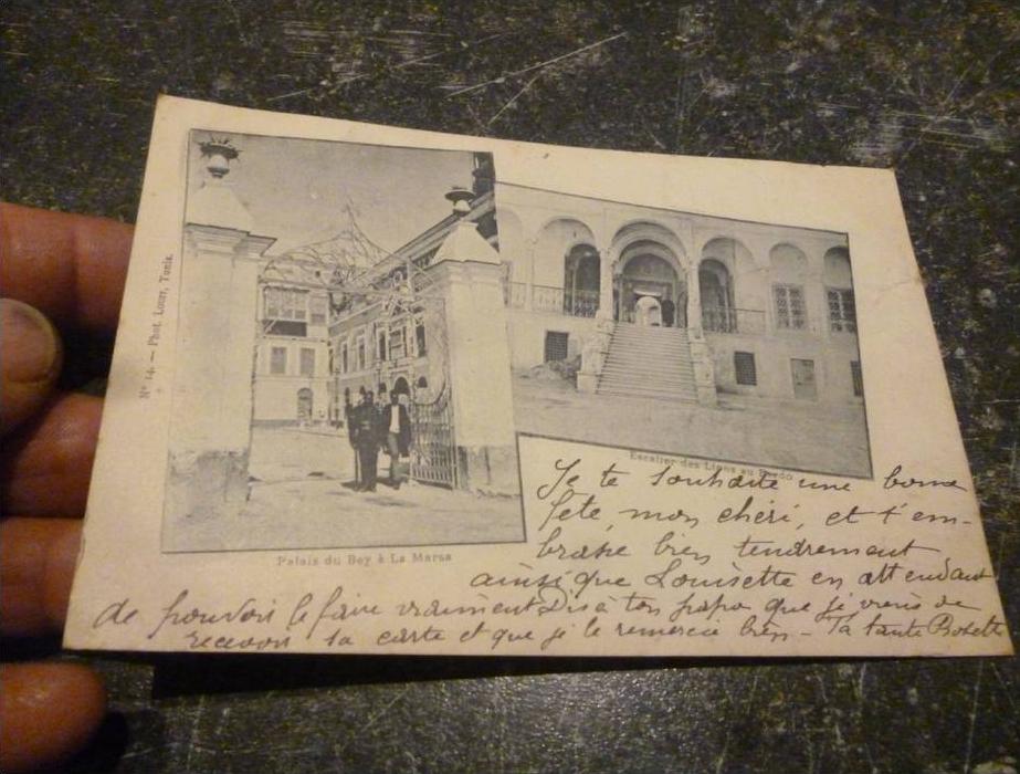 Tunisie Tunis Palais du Bey a la Marsa ESCALIER des Lions au Bardo