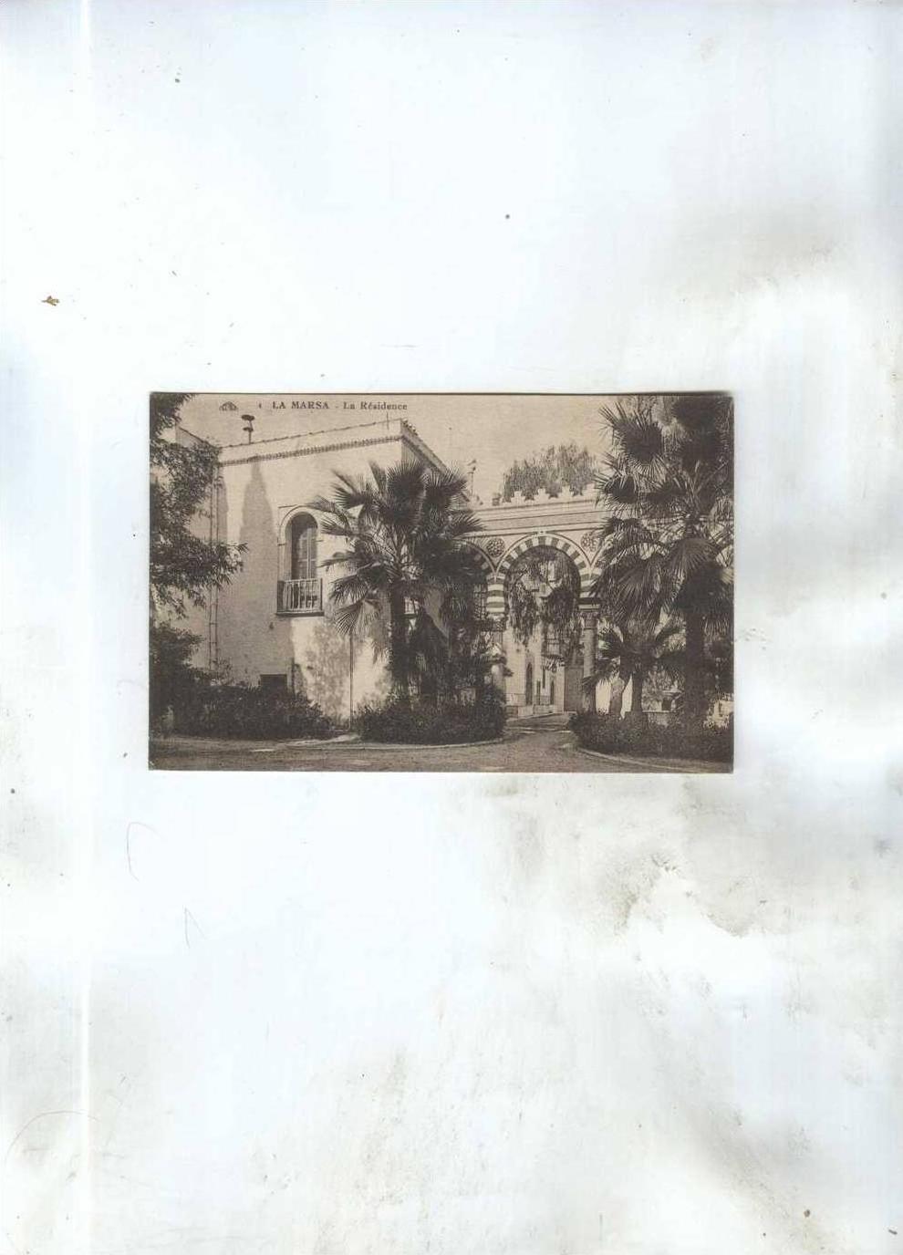 CPA LA MARSA LA RESIDENCE EN 1925