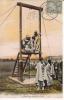 TUNISIE 6385 SCENES ET TYPES PENDAISON AU BARDO LE BOURREAU PASSANT LA CORDE  1910