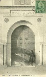 afrique tunisie tunis CPA le bardo entree du palais porte 3 cartes