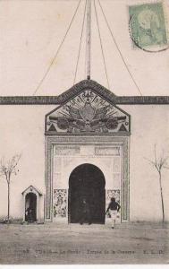 TUNIS 52 LE BARDO ENTREE DE LA CASERNE 1910