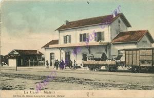 Tunisie . MATEUR . LA GARE . CPA animée .
