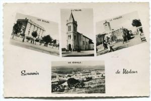 *** cpsm - souvenir de Mateur - Tunisie - les écoles l'église la mosquée vue générale - multivues (2 scans)