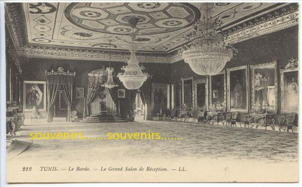 CPA TUNISIE TUNIS Le Bardo le grand salon de reception