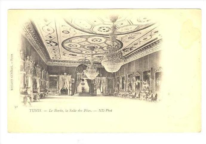 TUNIS.-Le Bardo, la Salle des Fetes, Pre-1905