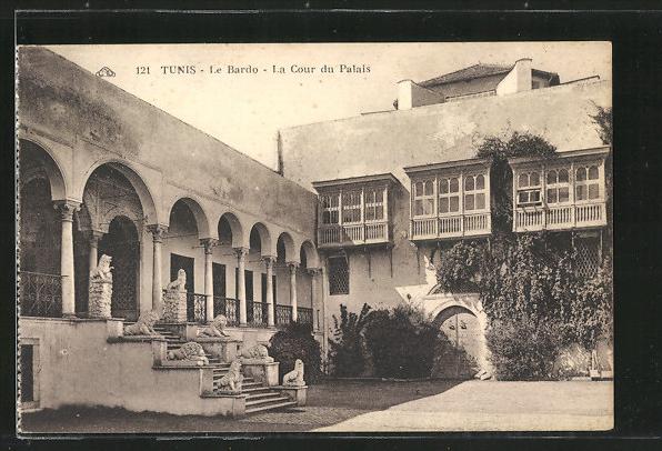 CPA Tunis, Le Bardo, La Cour du Palais