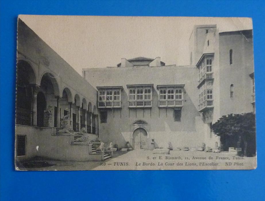 TUNIS/ LE BARDO /LA COUR DES LIONS