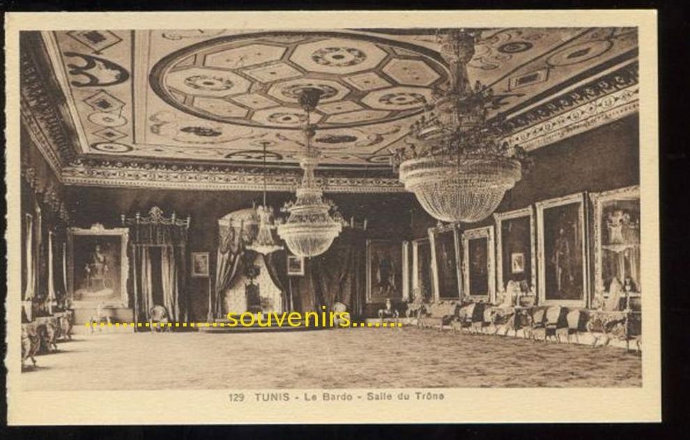 CP TUNISIE TUNIS le bardo Salle du Trone