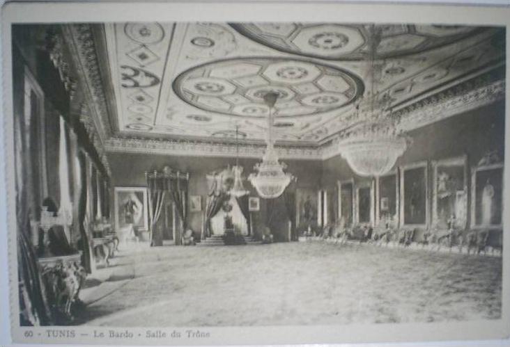 C. Postale TUNISIE - TUNIS - Le Bardo - Salle du Trône
