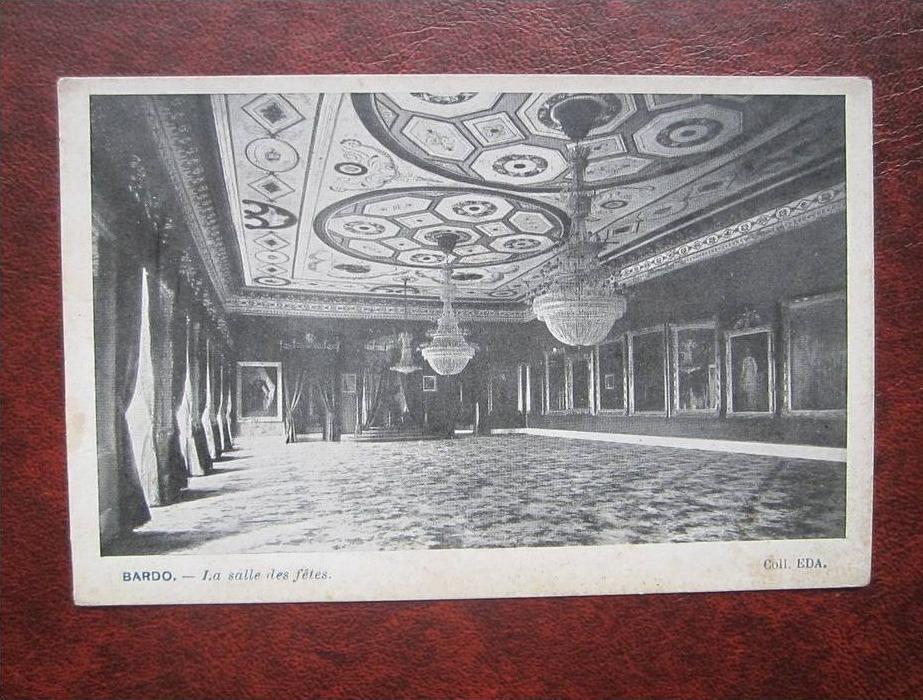 Le Bardo La salle des fetes Tunesien Tunisiyya CPA AK