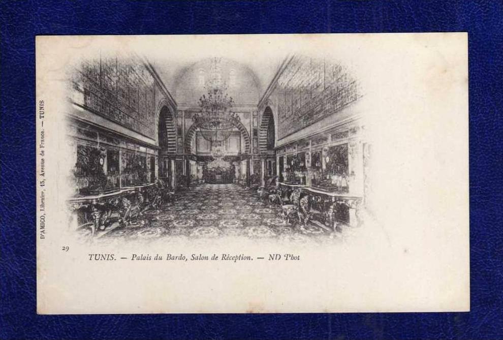 TUNISIE / Tunesien TUNIS PALAIS DU BARDO LE SALON DE RECEPTION