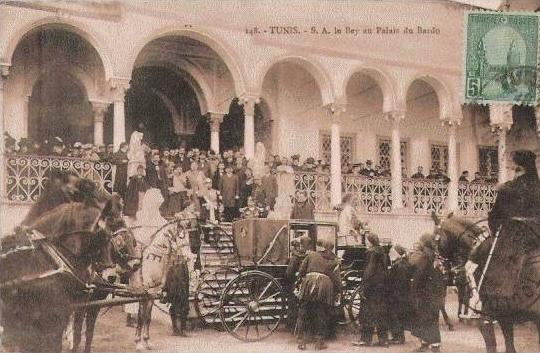 TUNIS 148 S A LE BEY AU PALAIS DU BARDO (DILIGENCE ET ANIMATION) 1914