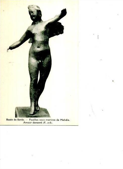TUNISIE MUSEE DU BARDO CARTHAGE AMOUR DANSANT HOMME NU FOUILLES SOUS MARINES DE MAHDIA