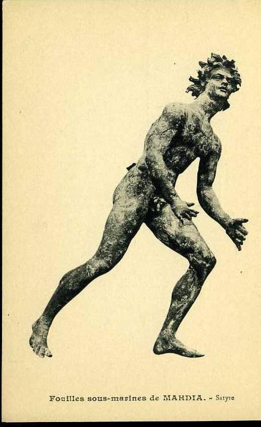 CPA Neuve - Tunis - Musée du Bardo - Fouilles sous-marines de Mahdia - Satyre