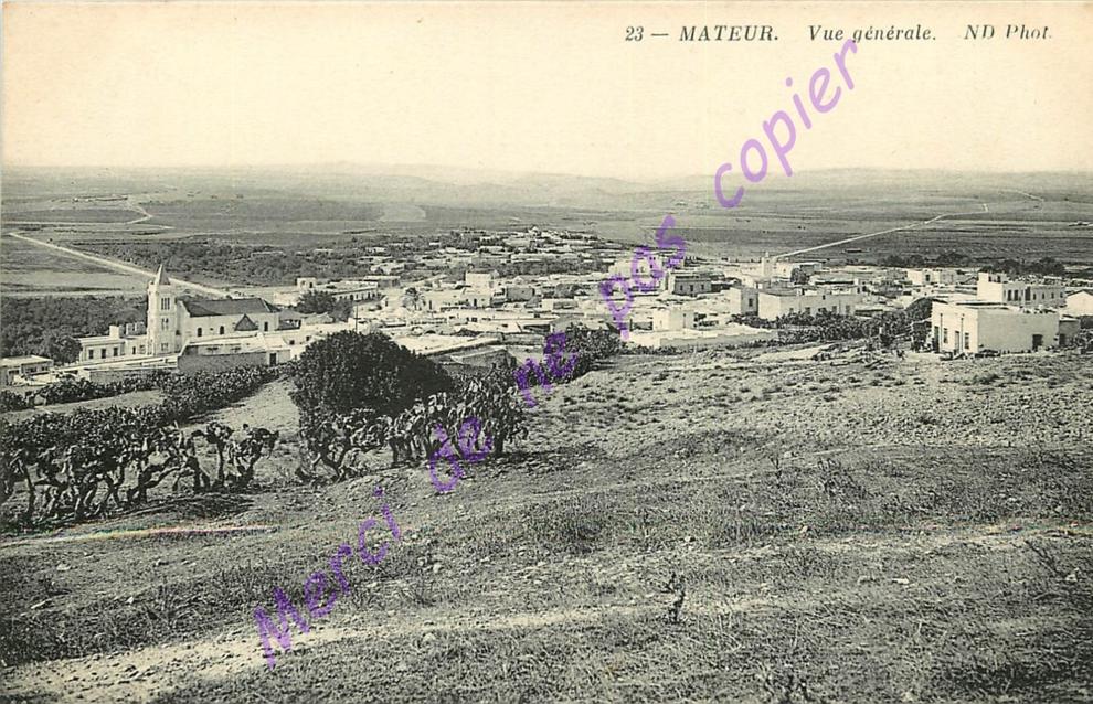 Tunisie . MATEUR . Vue générale .